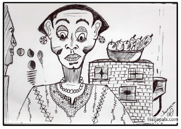 THE FRUITER SELLER. PEN IN THE PAPER BY KASOBABA@2015 - click for next photo