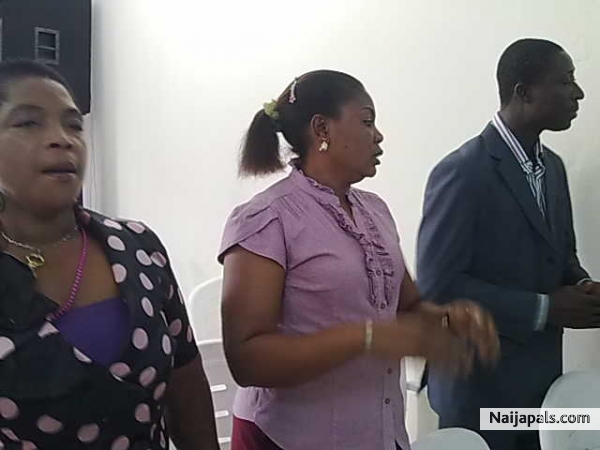 members jubilating - click for next photo