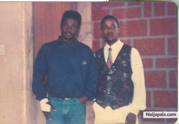 Mee with a friend (Pastor Sesan) - click for next photo