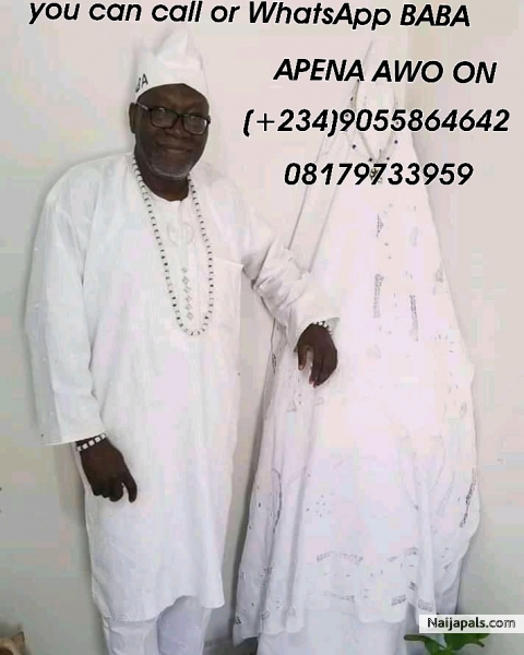 https://www.instagram.com/p/CIum2GbJtrW/?igshid=74xdhrworovb Welcome to the Supreme BABA APENA OLA of wealth and protection, the place where you can come and end poverty completely from your life. 09055864642 08179733959 Remember this great temple does not involve human sacrifice or any human killing of any kind. poverty has become something that has eaten men so deeply, be wise make yourself proud and your family, it is time for you to be happy, and only you can ma - click for next photo
