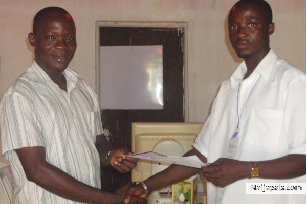 that is me and one of my outgoing student (NYSC) - click for next photo