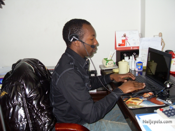me in office - click for next photo
