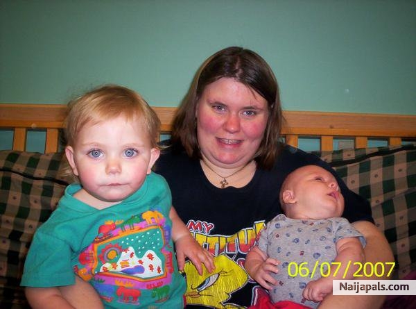 me joanna with my daughter and son - click for next photo