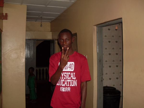 Seun at home - click for next photo