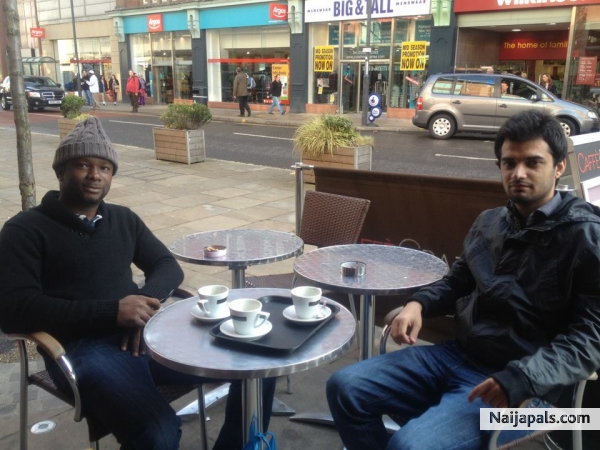 Me and My Friend Qasim at Derby City Centre - click for next photo