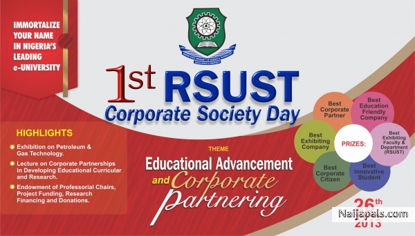 RSUST Set to Host Corporate Society Day - click for next photo