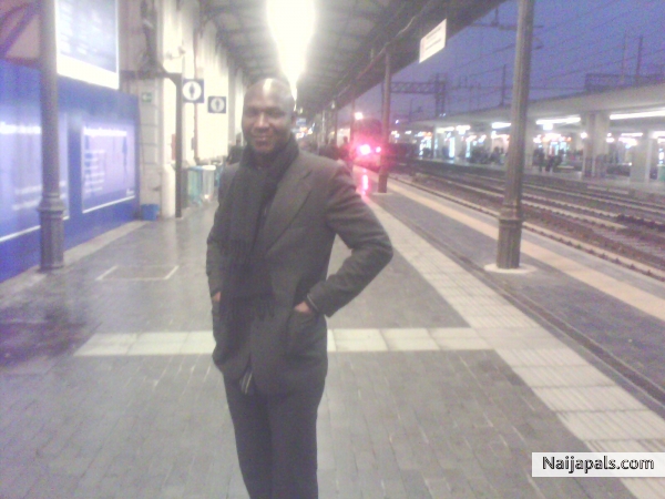 at the train station - click for next photo