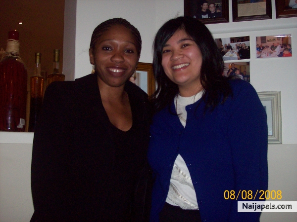 me and my work collegue,at her farewell party. - click for next photo