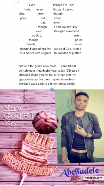Happy Birthday to me long life and prosperity - click for next photo