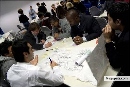 Planning time in Nissan Training Company, Cranfield,UK - click for next photo