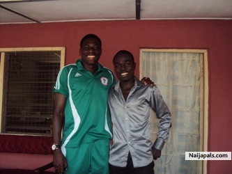 NIGERIAN PLAYER SOLOMON OKORONKWO & I - click for next photo