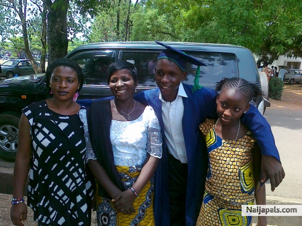 me and my family at my matric - click for next photo