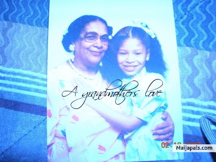 My grandma and I - click for next photo