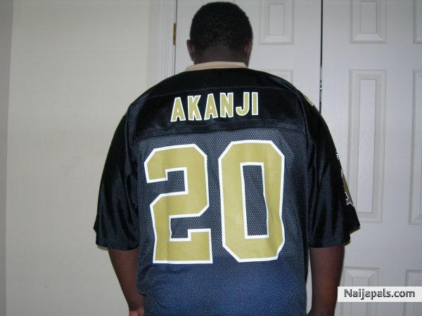 my Super Bowl Saints jersey - click for next photo