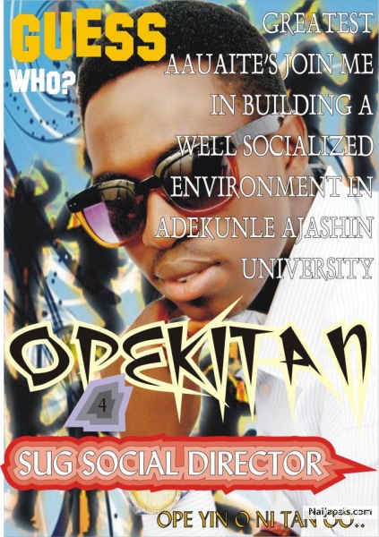 The social director of adekunle ajasin university - click for next photo