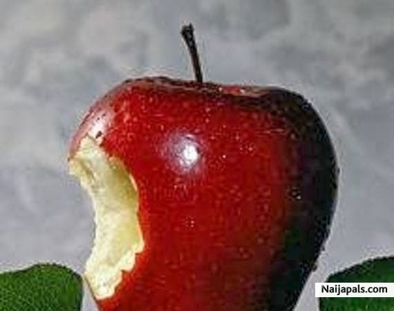 Apple bitten in heaven - click for next photo