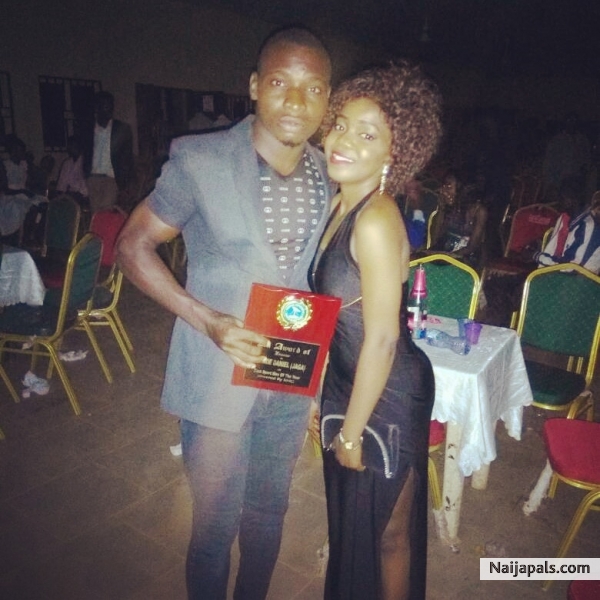 award night. best player award. with sweet Kate - click for next photo