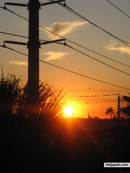 Beautiful sunset from my balcony - click for next photo
