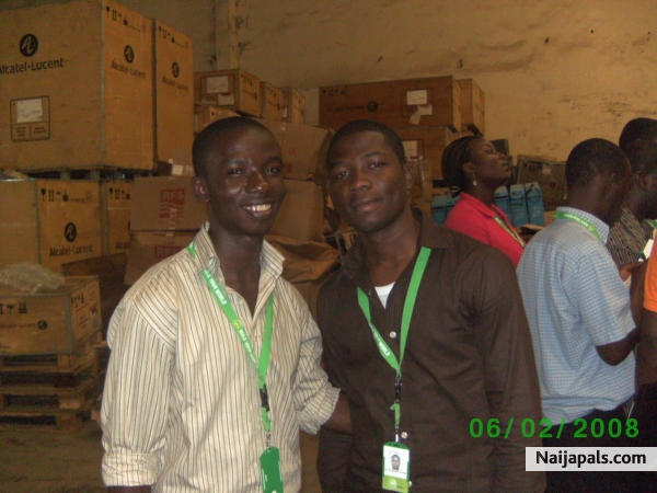 industrial visit to Globacom Warehouse - click for next photo