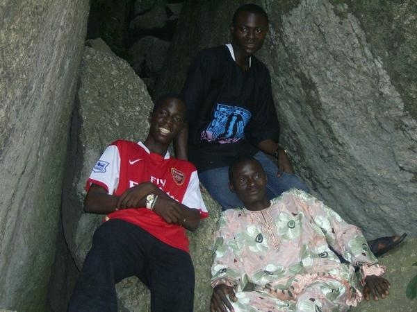 my three fav cousins at olumo rock - click for next photo