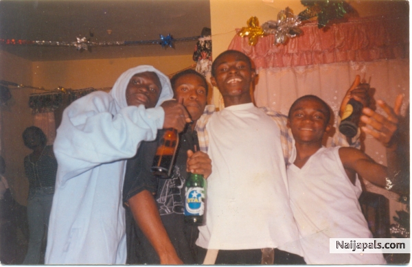 myself, Michael, Ono and my younger Bro Mohammed - click for next photo