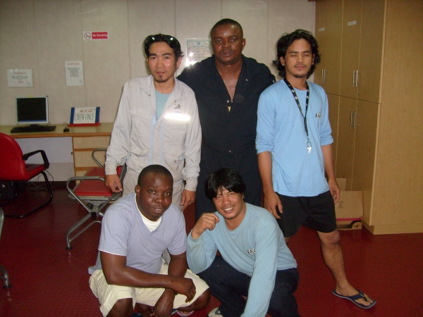 joe with pals - click for next photo