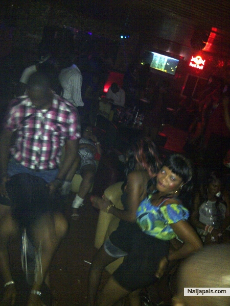 having fun at Page club in Ikeja, Lagos state - click for next photo