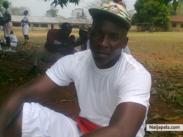 Resting after Drills and Match Past parade, in NYSC. - click for next photo
