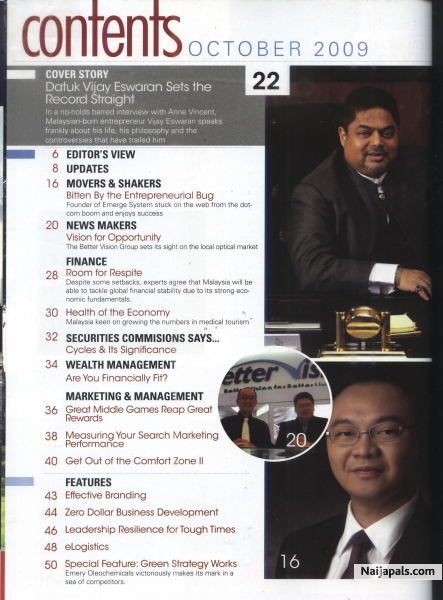 Dato Vijay - Businss Today - click for next photo