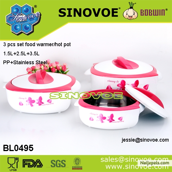 3 Pcs Set Food Warmer/Hot pot - click for next photo