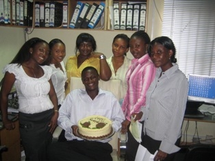 My colleagues In office - click for next photo