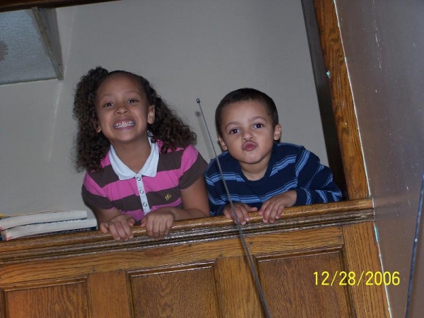 tavia celeste and michael bush, my grandchildren - click for next photo