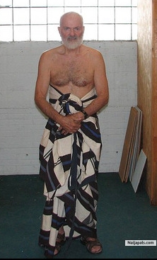 The Royal Cloth given me by the Aku Uka - click for next photo