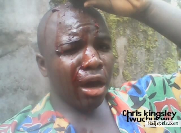 A fabulous blood make up of chris kingsley iwuchukwu on the profession set of nollywood movies war in hell/blood of the innocent just like a makeup in a movie starring divalious queens of nollwood kate henshaw and rita dominic titled screen divas.comment by rita dominic-that makeup(in screen divas)took three hours every day my face was on fire,it was done by a very talented special effects lady,she studied in some university in south africa. - click for next photo