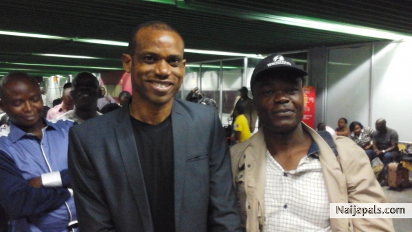 with Sunday Oliseh at the MM Lagos - click for next photo