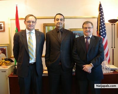 Visit of Lidio Giodani G.M Foreign Operation Impersa Pizzarotti and C.S.P.A with Mohamed Dekkak Chairman and Founder of Adgeco Group - click for next photo