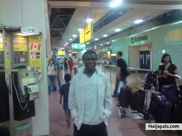 me at London Heathrow Airport - click for next photo