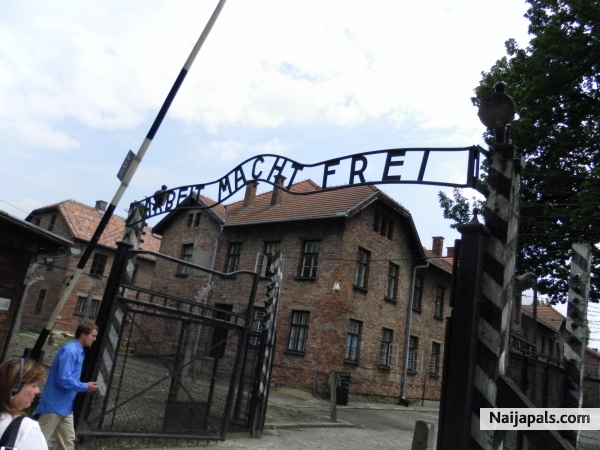 In Auschwitz, Poland - click for next photo