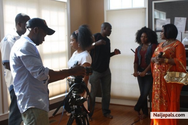 ON THE SET OF MY NEXT NOLLYWOOD MOVIE - click for next photo