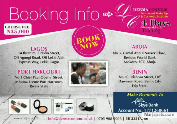 Make up Artist Basic Intensive Course (Level I) in Lagos, Portharcout, Abuja and Benin Nigeria - Registration is on!!!! - click for next photo