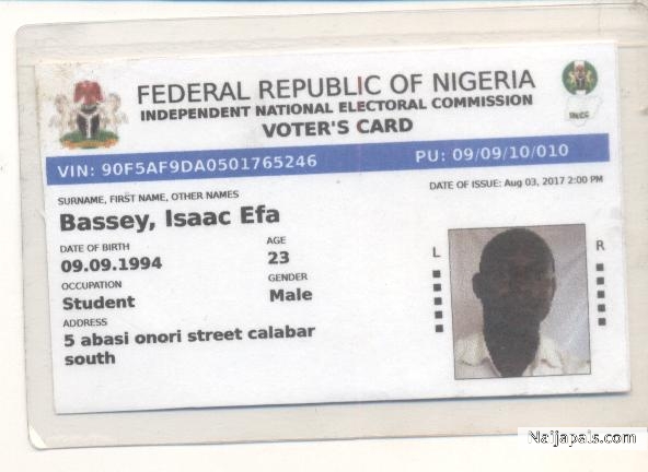 ProfSpyze voter card - click for next photo