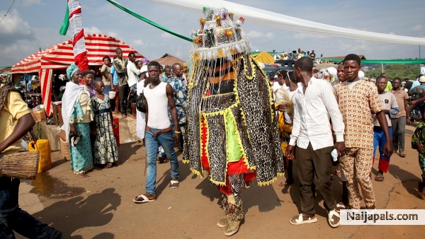 Masquerade Festival Just before New Yam! - click for next photo