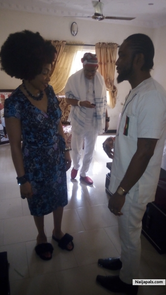 Mazi Nnamdi Kanu, Ozo Akajiofor Igbo II known as Sampe Master and Uchechi Okwu- Kanu - click for next photo