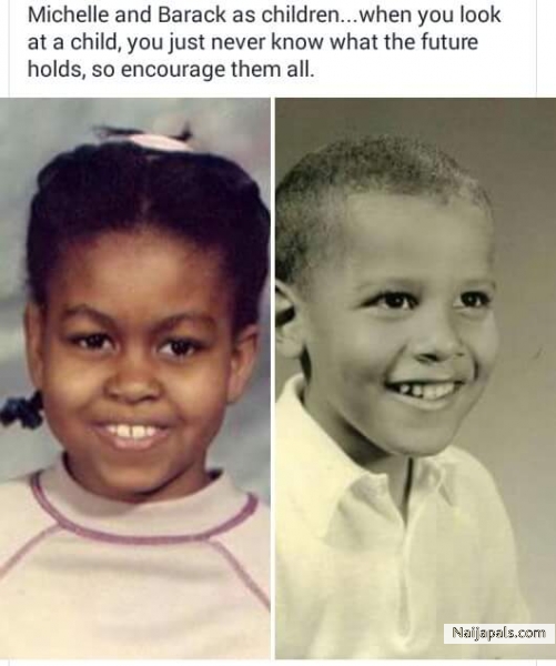 Michelle and Barack Obama...younger days - click for next photo