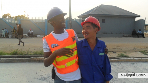 ME AND MY CHINESE FRIEND AT THE SITE - click for next photo