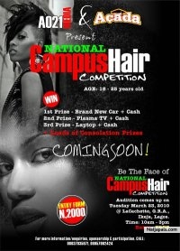 NATIONAL HAIR CAMPUS COMPETITION - click for next photo
