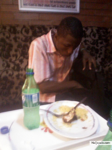eating a meal can b relaxing at times... - click for next photo