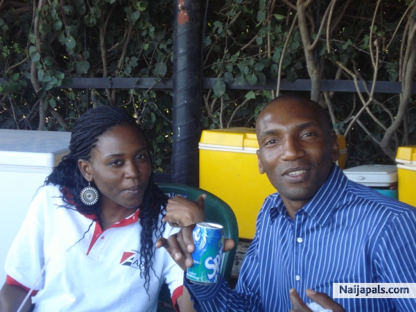 Watching polo with Halima - click for next photo