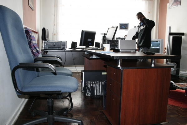 The studio office: DOPE SQUAD ENT - click for next photo