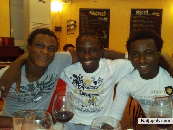 my footballars friends hanging out at a cafe bar........... - click for next photo